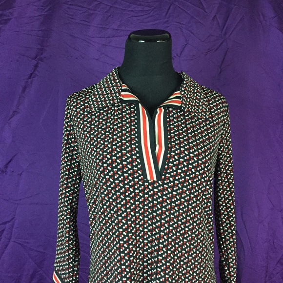 Max Studio Black with Red Dot Pattern Mini Dress - Picture 2 of 4